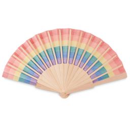 BOWFAN Ventaglio in legno arcobaleno