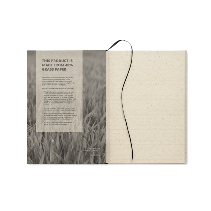 GRASS NOTES Quaderno in carta di erba