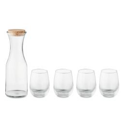 PICCADILLY Set bicchieri e caraffa in vetr