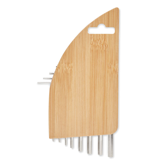 KARUVI Set di chiavi esagonali in bamb