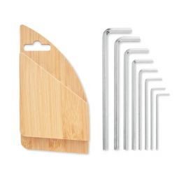 KARUVI Set di chiavi esagonali in bamb