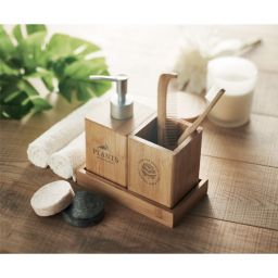 SUOMI Set da bagno 3 pz in bamboo