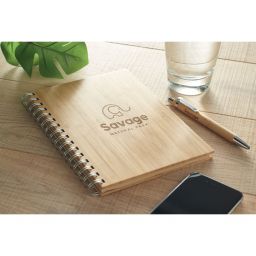 BRAM Notebook A5 in bamboo rilegato