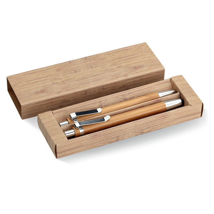 BAMBOOSET Set penna e matita in bambu
