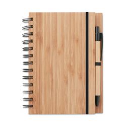 BAMBLOC Notebook in bamboo con penna