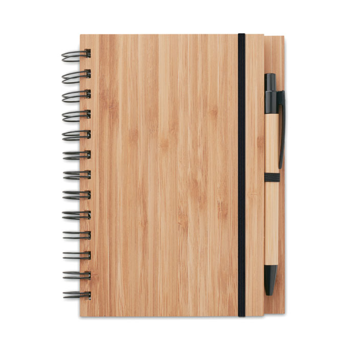 BAMBLOC Notebook in bamboo con penna