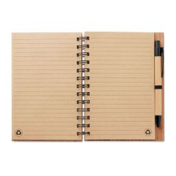 BAMBLOC Notebook in bamboo con penna