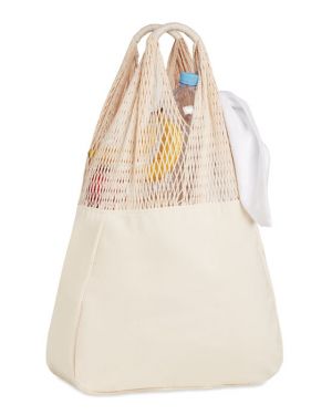 BARBUDA Borsa mare in cotone/rete