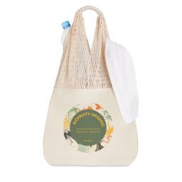 BARBUDA Borsa mare in cotone/rete