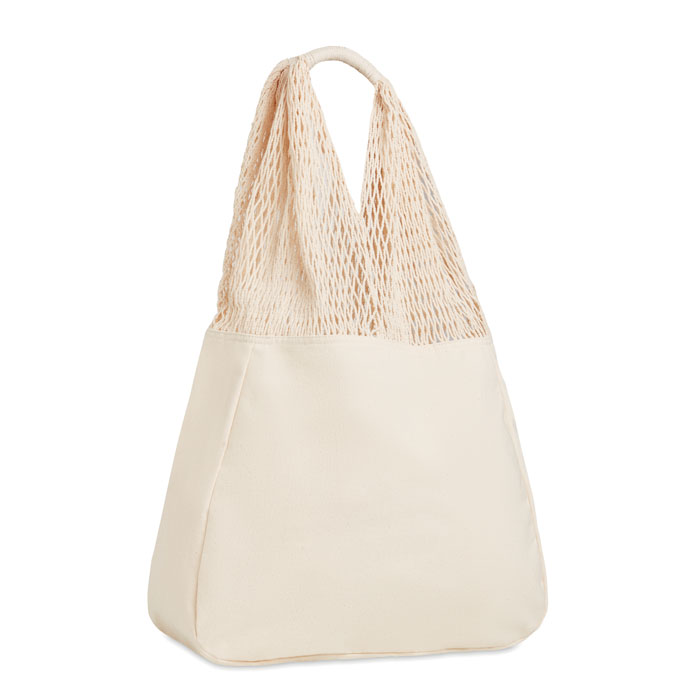 BARBUDA Borsa mare in cotone/rete