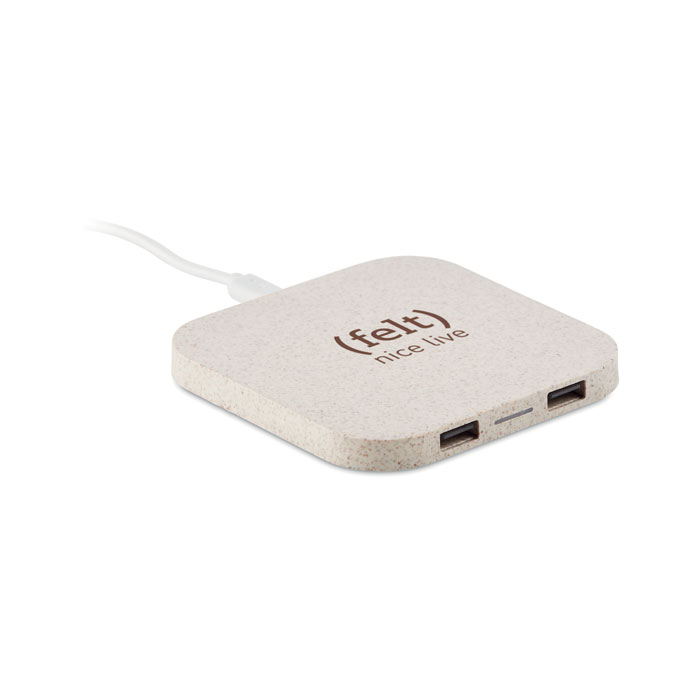UNIPAD+ HUB USB in paglia/ABS